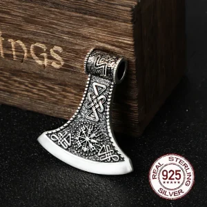 pendentif Viking Vegvisir argent
