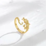 bague viking dragon or