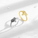 bague serpent en argent