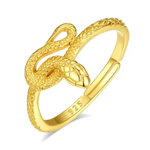 bague viking serpent or