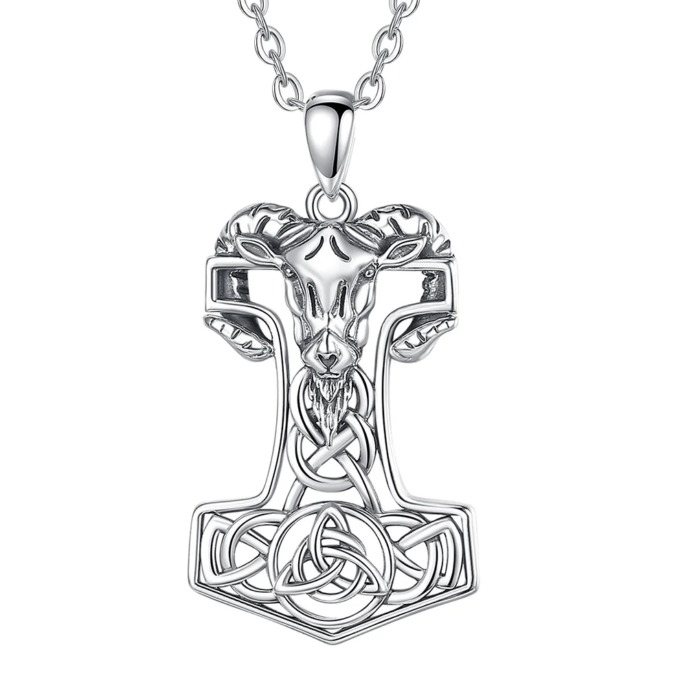 bijoux viking pendentif thor bouc