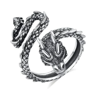 bague viking dragon