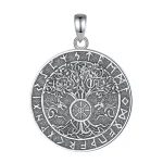 collier viking avec pendentif loup