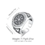 bague boussole viking