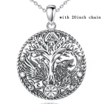 collier décoratif corbeau loup