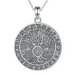 collier loup en acier viking