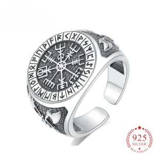 bague guerrier viking boussole