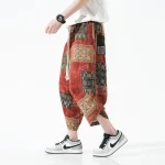 pantalon nordique rouge
