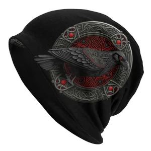 Bonnet Viking Corbeau