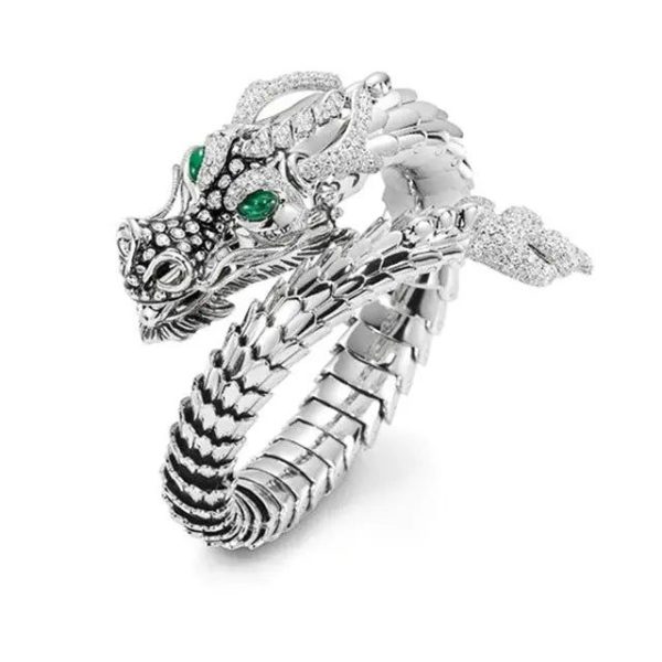 anneau dragon nordique acier