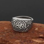 anneau triple corne d'odin