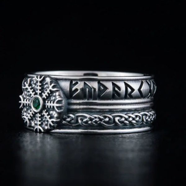 bague aegishjalmur en argent