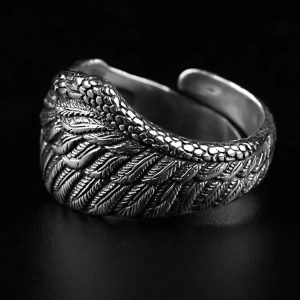 bague aile d'aigle en argent