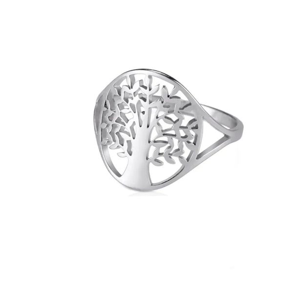 bague arbre de clarté - argentée