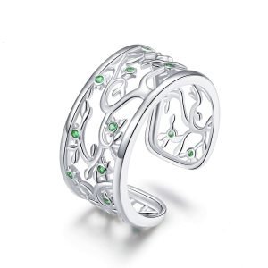 bague arbre de vie céleste en argent 925
