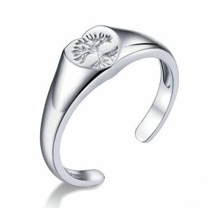 bague arbre de vie et coeur en argent 925