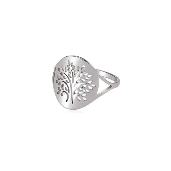 bague argentée arbre de tendresse