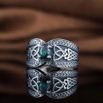 bague artisanale celtique en argent