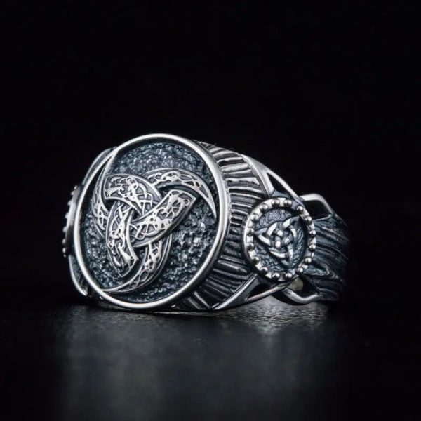 bague corne d'odin en argent