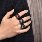 bague décorative dragon Fafnir en acier