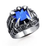 bague dragon Fafnir en acier