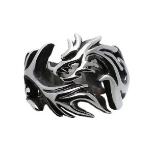 bague dragon nidhogg acier