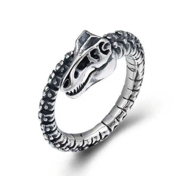 bague dragon viking en argent
