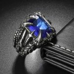 bague en acier style dragon