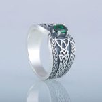 bague en argent design celtique