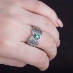 bague en argent style celtique