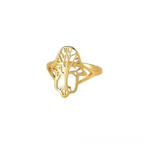 bague esquisse d'arbre de vie