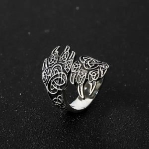 bague griffe de Fenrir argent sterling .925