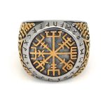 bague runes en argent