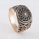 bague soleil noire raffinée