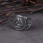bague symbolique force du valknut