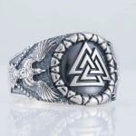 bague symbolique valknut argent