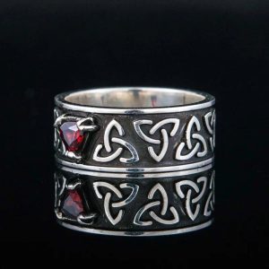 bague triquetra en argent