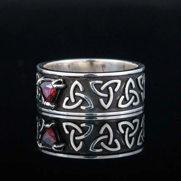bague triquetra en argent