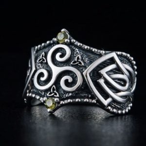 bague triskèle en argent