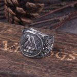 bague valknut en acier