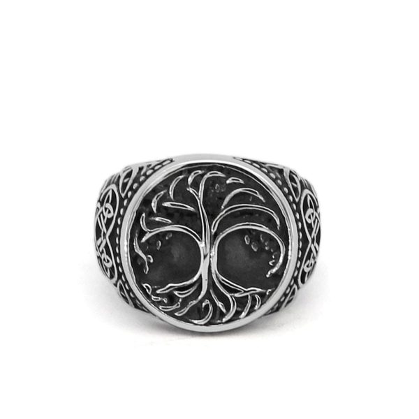 bague viking arbre de vie et griffes d'ours