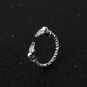 bague viking boucs de Thor argent sterling