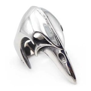 bague viking corbeau
