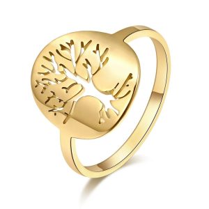 bague viking gravure arbre de vie or