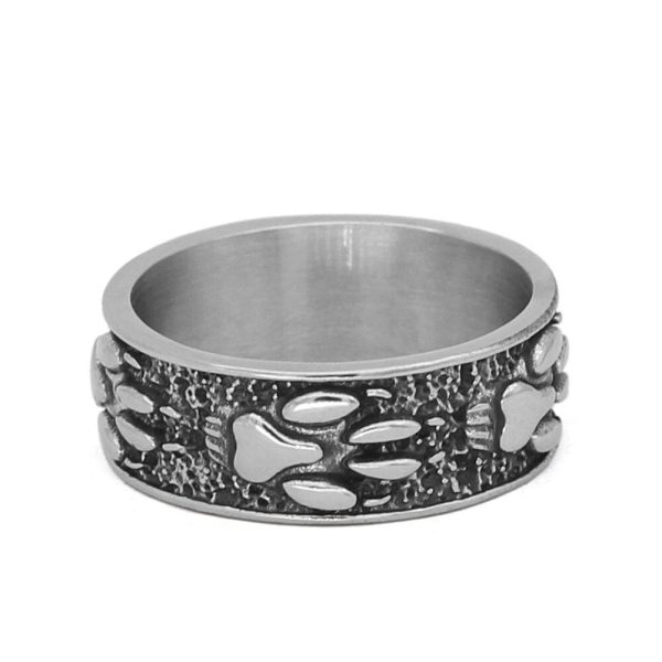 bague viking pattes de loup