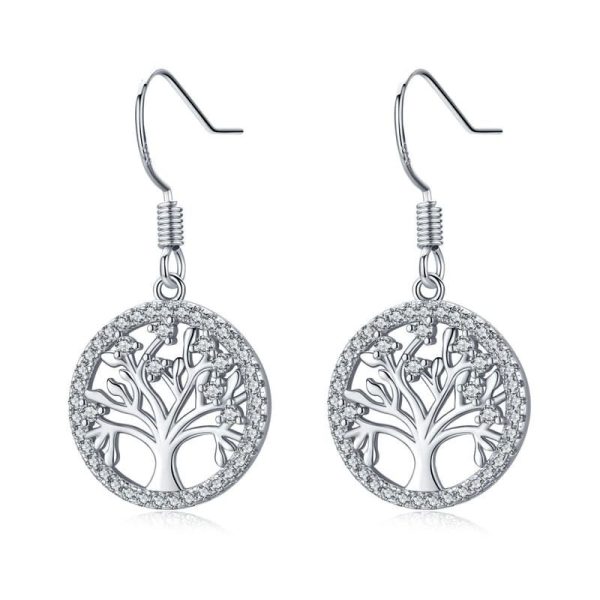 boucles d'oreilles arbre de vie