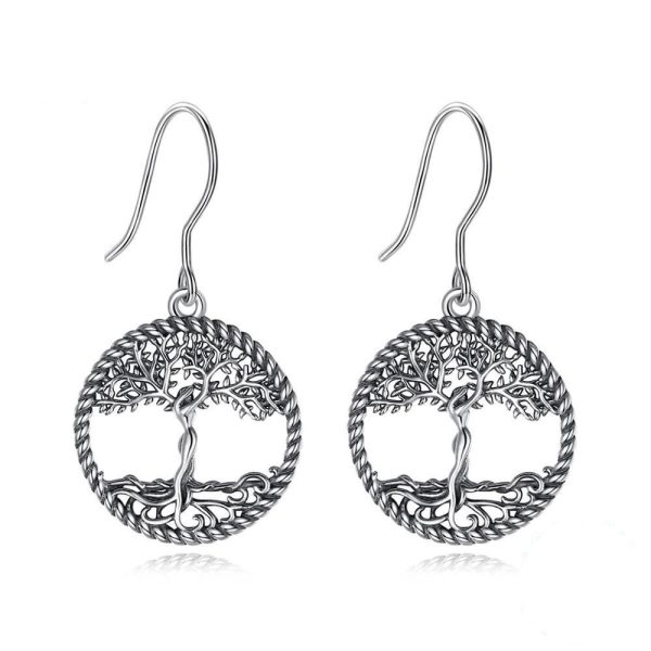 boucles d'oreilles arbre de vie