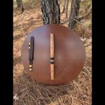 bouclier viking avec symbole vegvisir