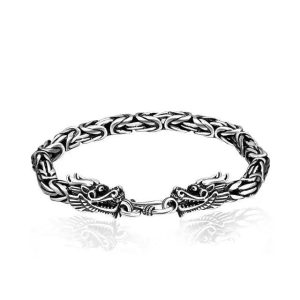 bracelet dragon en argent