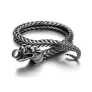 bracelet dragon en argent .925